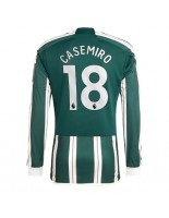 Manchester United Casemiro #18 Venkovní Dres 2023-24 Dlouhý Rukáv